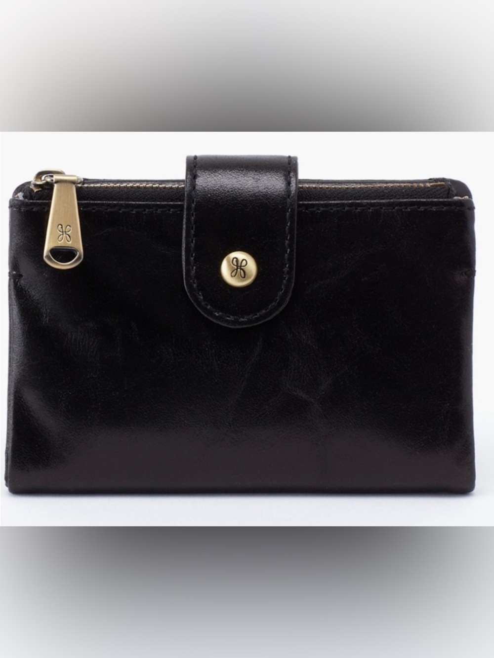 NWT HOBO Ray Bifold Wallet in Black